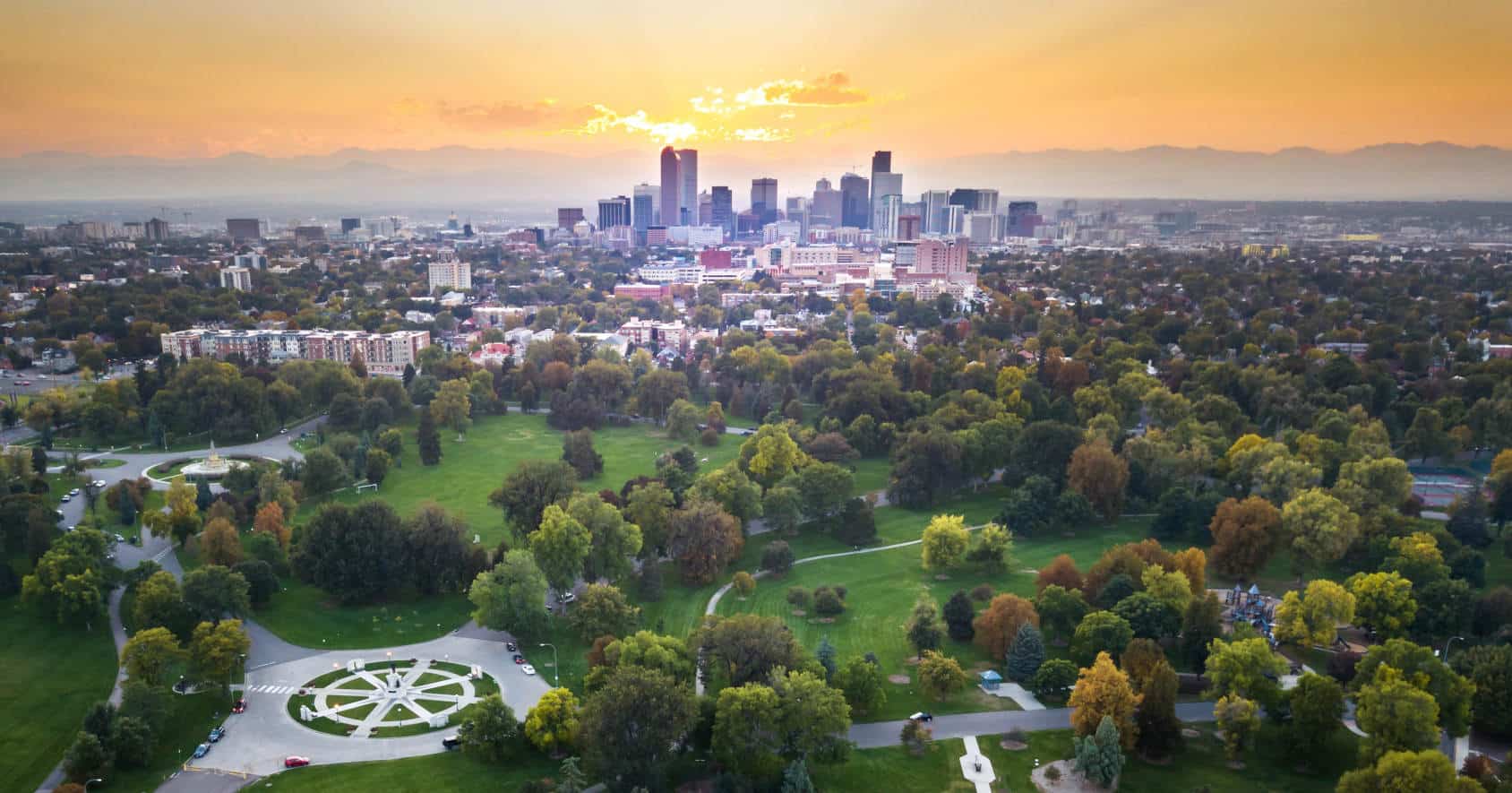 Denver city skyline and Colorado real estate market
